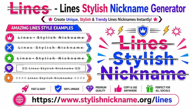 Lines – Stylish Nickname (━═ Lines Text Styles ═━)